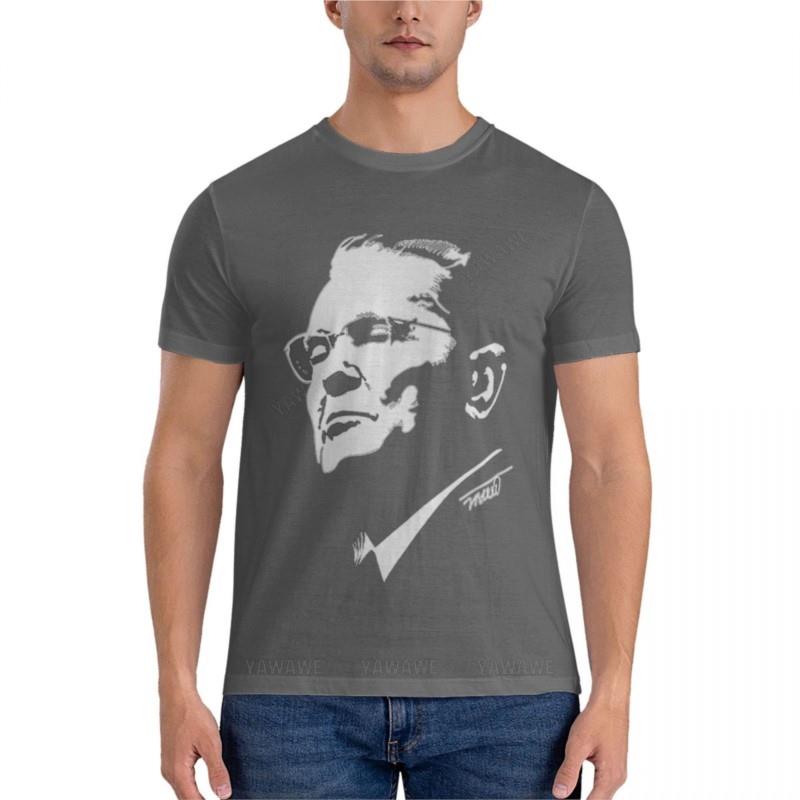 Men T-shirt JOSIP BROZ TITO - 2 Relaxed Fit T-Shirt Black T Shirts Tees Mens Clothes Summer Male Tee-shirt