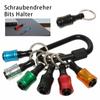 1/6 buc 1/4 inch cu tijă hexagonală Suport pentru biți de șurubelniță Bară de extensie Adaptor șurub de găurit Eliberare rapidă Schimbare ușoară Breloc Burghiu Cap de lot