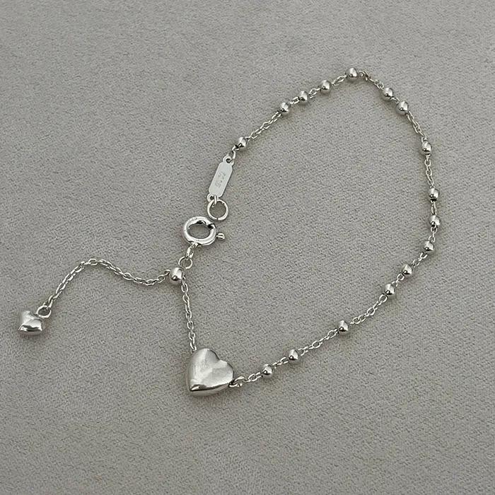 Silver Volume Heart Bracelet_mvb11