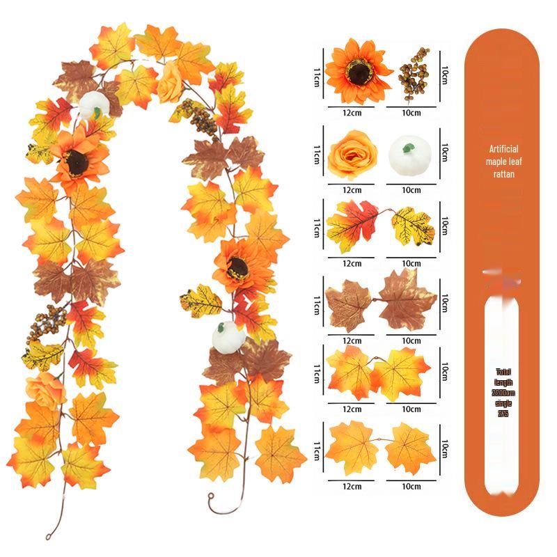 Skladem Podzimní a Halloweenská dekorace z javorových listů pro Vánoce a Den díkůvzdání