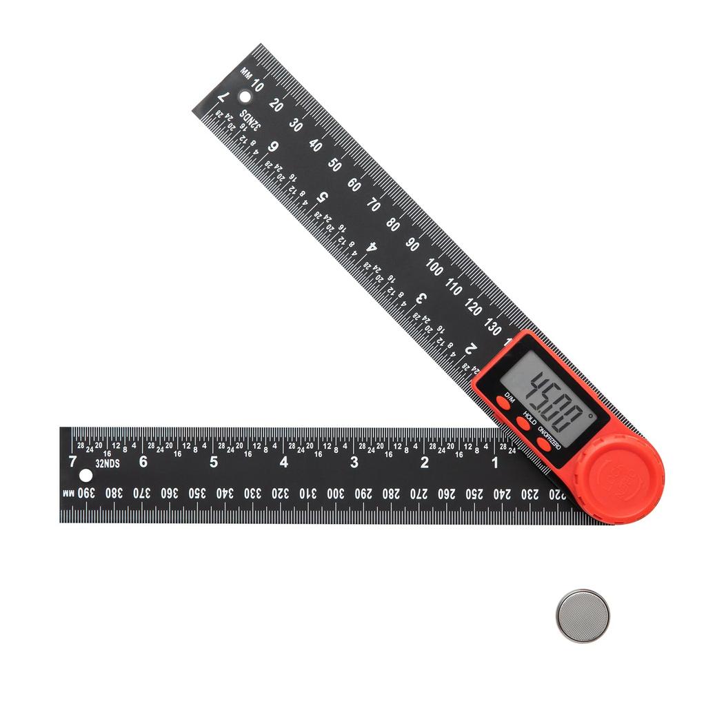 SCITOOLS Digital Angle 200mm LCD Angle Measurement Made of Lightweight and Instant Includes Japanese Instruction Manual Meter, Protractor, Display,