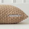 40/45/55x55cm Cushion Cover Corduroy Pillowcase Khaki Striped Pillow Cover for Sofa Couch Living Room Bed Large Size Home Decor
