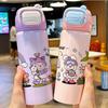 Water bottle thermos cup student adult stainless steel cover cup food grade portable sealed water cup bounce cup outdoor