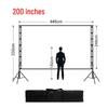SMVP 200-inch Portable Outdoor Dual-Stand Projection Screen