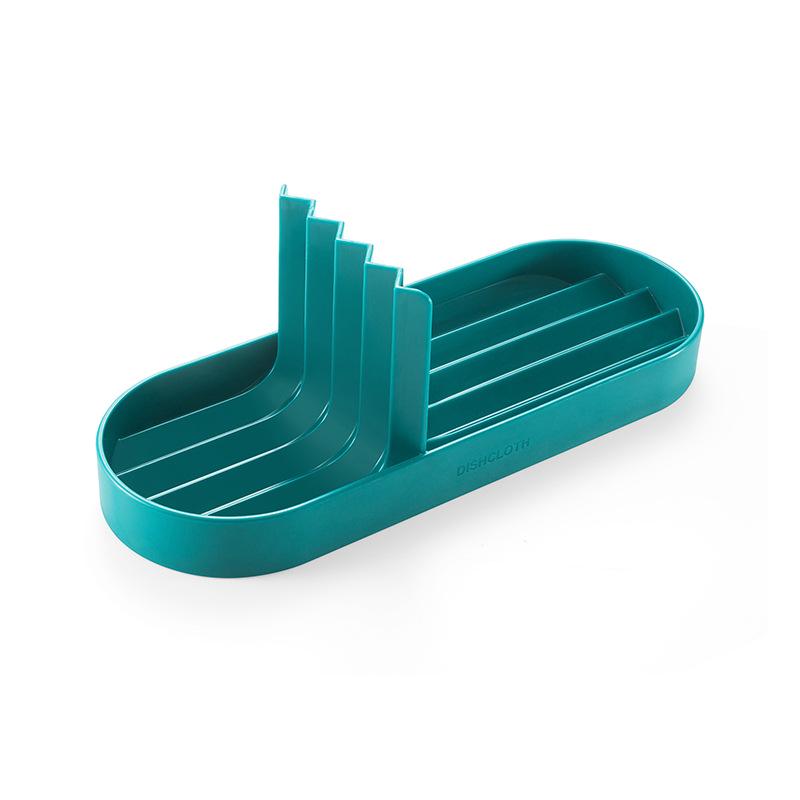 

1 шт., новая полка для хранения слива, губка, держатель для мыла, щетка для чистки раковины, пластиковый органайзер, полка для ванной комнаты, кухонные принадлежности зелёный