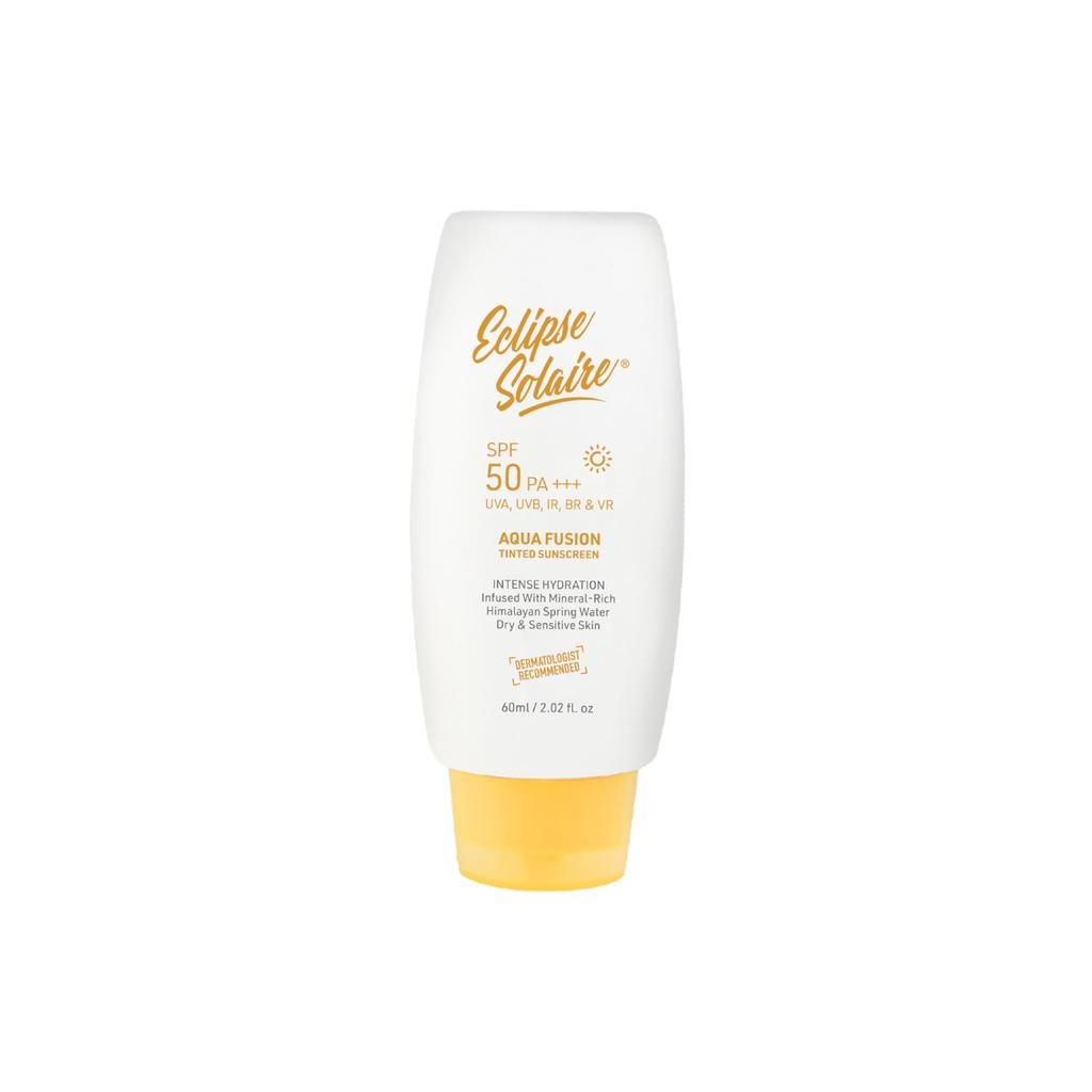 Eclipse Solaire Aqua Fusion Sunscreen SPF50 | 5X Protection with SPF 50 PA+++ | Infused with Himalayan Spring Water | Non-Greasy, For All Skin Ty