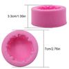 3D Round Rose Flowers Shape Silicone Soap Mold DIY Handmade Soap Molds Soap Making Fondant Cake Candle Molds Craft Decoration
