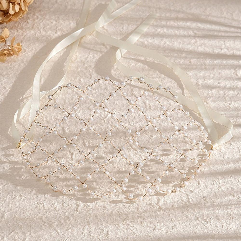 Exquisite Rhinestone Hair Band Net Shape Hair Hoop Fashion Hair Ornaments Women