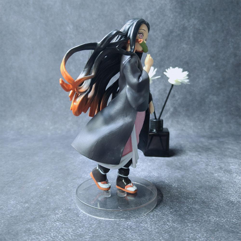 18cm Anime  Figure Kamado Nezuko Statue Model Toy Doll Collection Kids Statue Desktop Decoration Gifts
