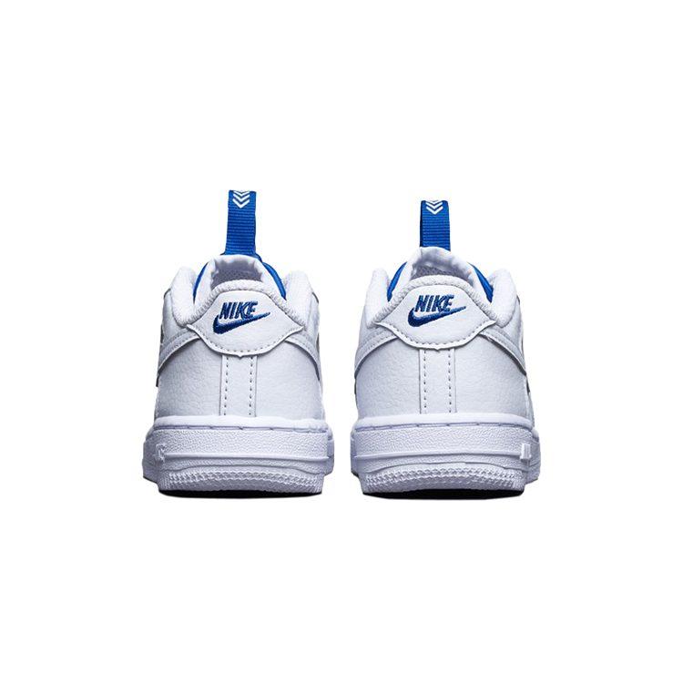 Nike Air Force 1 Toggle Hook and loop Low top Toddler Shoes White Blue Infant And Toddler CU5289-100