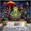 Frog Tapestry Hippie Mushroom Tapestry Galaxy Space Tapestries Colorful Plant Floral Wall Art Aesthetic Tapesties Wall Hanging
