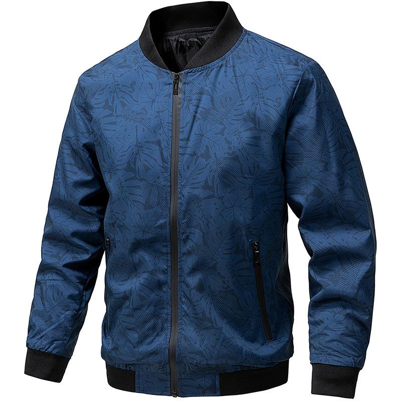 

Весенне-осенняя новая мужская куртка, модная приталенная одежда, камуфляжная куртка с воротником-стойкой, молодежная бейсбольная куртка с воротником для мужчин 5XL