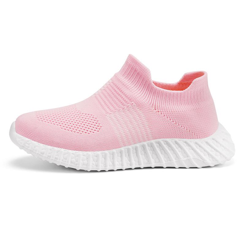 Spring and Summer New Casual Single Net Children's Sports Shoes Medium and Small Children One-pedal Casual Shoes