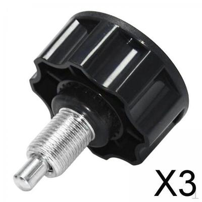 3x Broche à Tirer pour Vélo de Sport Bouton à Ressort M16 M18 Universel Pop Noir