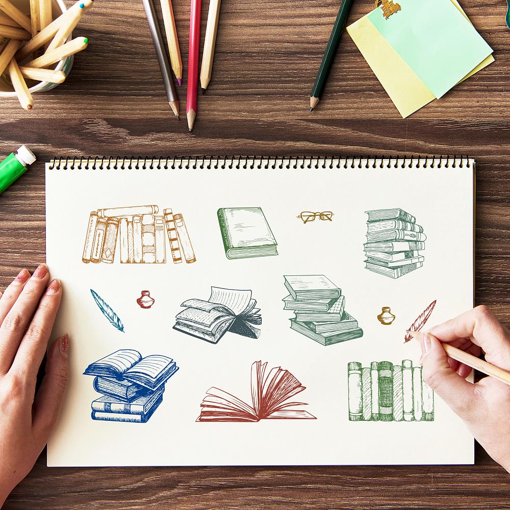 PVC Plastic Stamps for DIY Scrapbooking Photo Album Decorative Cards Making Stamp Sheets Book Pattern 16x11x0.3cm