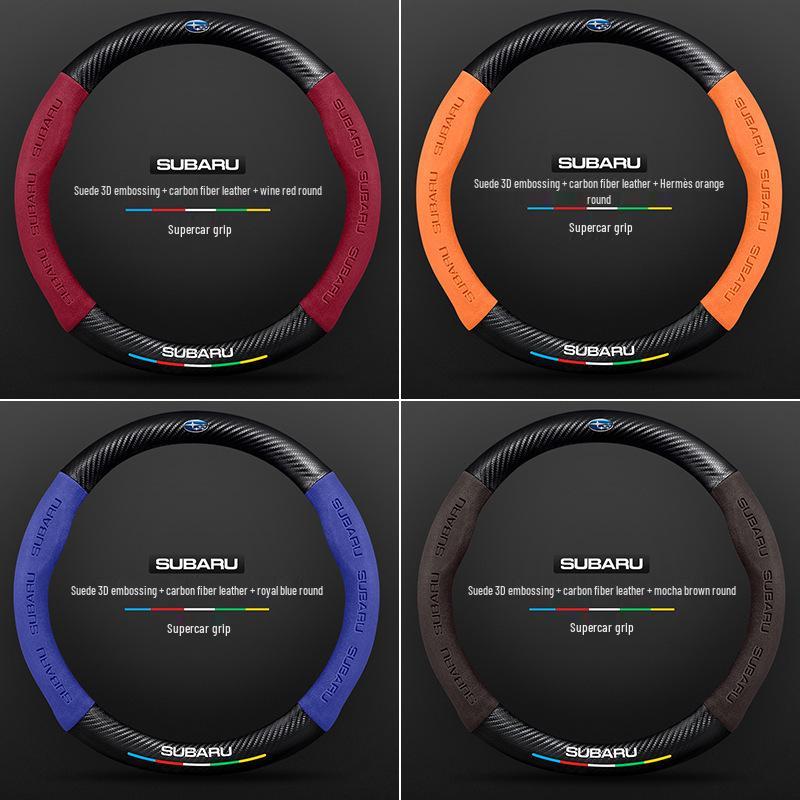 Κάλυμμα Τιμονιού για Subaru: Forester, Outback, Legacy, Impreza, XV/WRX/BRZ - Κάλυμμα Λαβής από Ανθρακονήματα