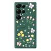 For Samsung Galaxy S25 Ultra Case Small Flowers Pattern Printing Straight Edge TPU Phone Back Cover