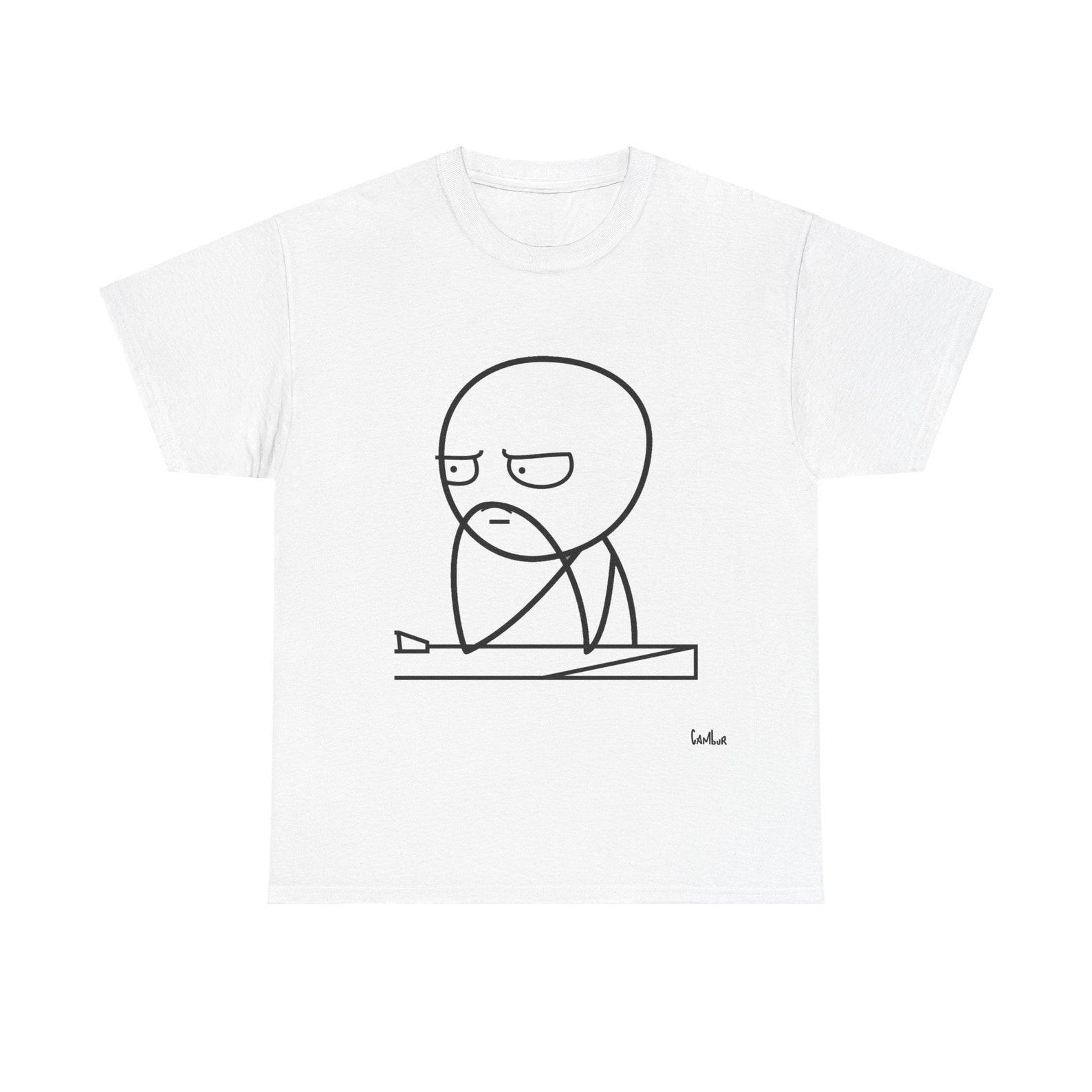 Meme thinking Unisex Heavy Cotton Tee S