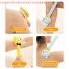 Cartoon Long Handle Bath Brush Soft Body Scrub Massager Shower Scrubber Body Cleaning Brush Exfoliation Bathroom Accessories