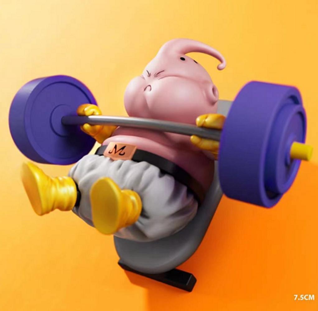 10CM Majin Buu Figure Anime DRAGON BALL Z Desktop Fitness Golf Funny Model Toy Gift Collection Ornaments Artwork Suit PVC