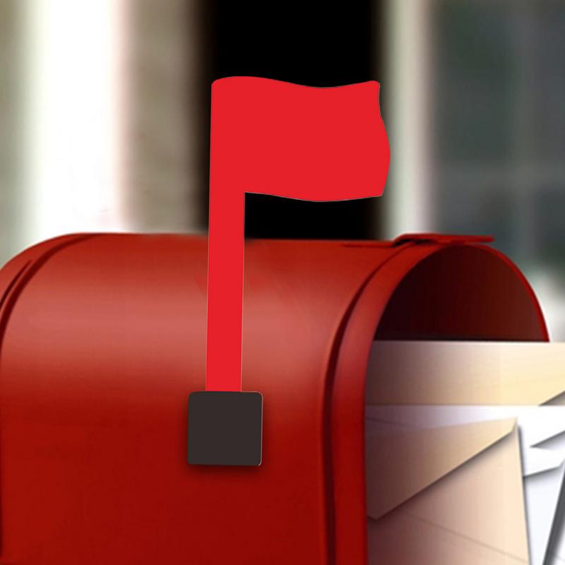 Rote Fahne für Briefkasten Rostfrei Einfach zu installieren Aufklebbare Briefkastenflagge Rostfrei Einfach zu installieren Außen Rote Briefkastenflagge Reparatur