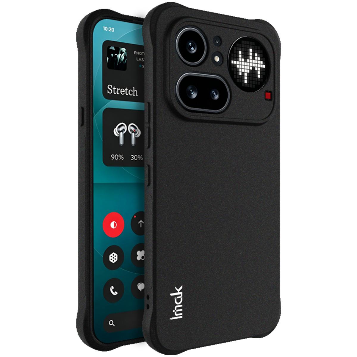 Nothing Phone 4a Pro 5G Phone Case IMAK Shock-resistant Soft Case Nothing Phone 4a Pro 5G чёрный