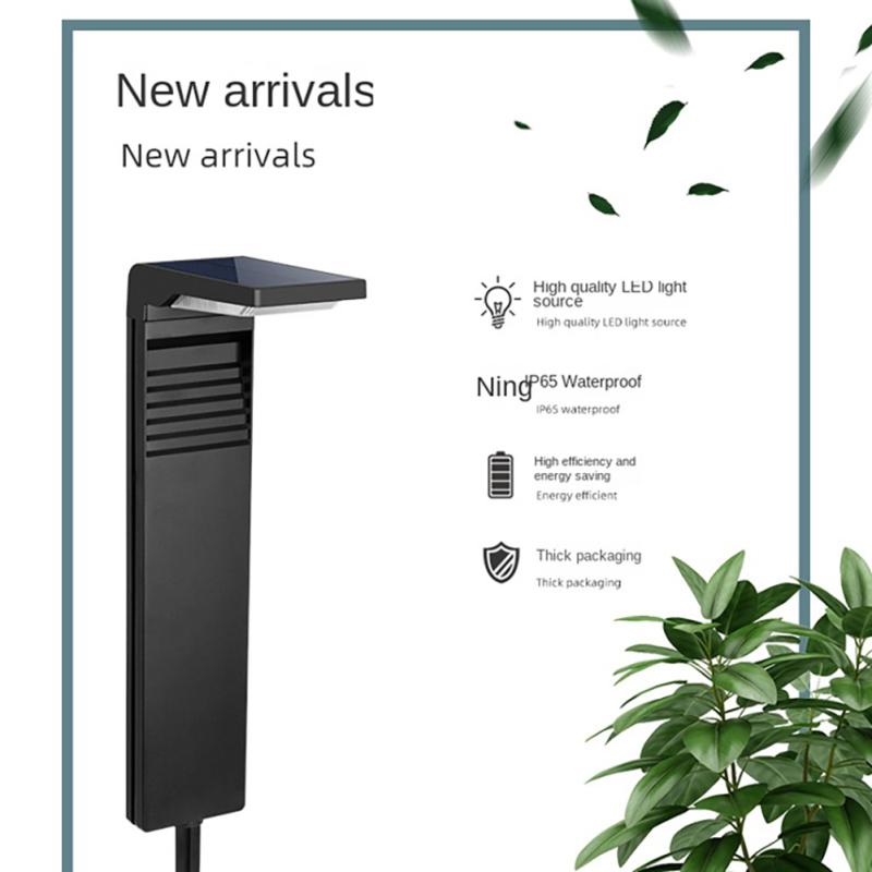 Solar-Gartenleuchten für den Außenbereich, IP64, wasserdicht, hohe Helligkeit, einstellbare Lichtsteuerung, Induktion, Rasen