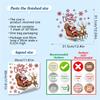 1sheets Cartoon Santa Claus Toilet Sticker Removable PVC Holiday Decoration for Bedroom Nursery Bathroom Toilet Decorat Stickers