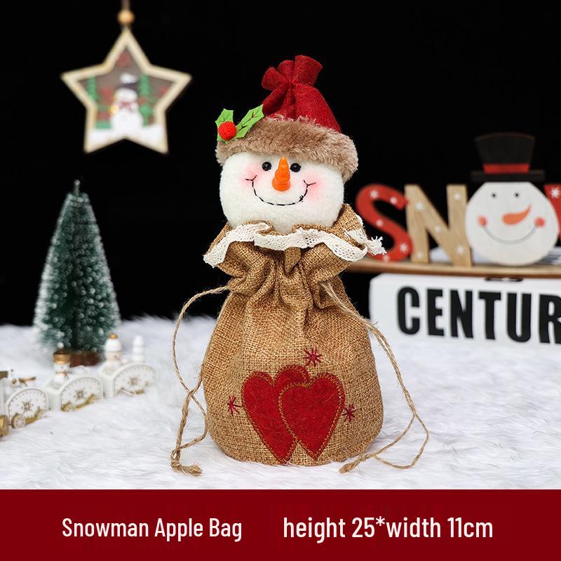 Christmas Eve Apple Candy Gift Tote & Packaging Bag