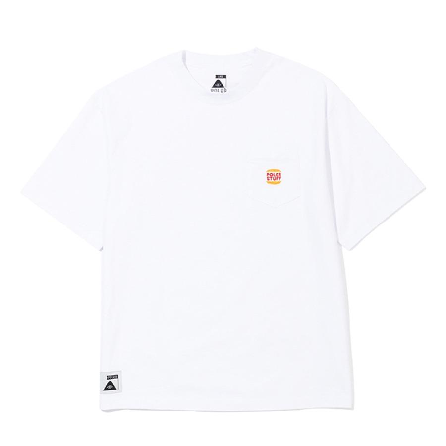 Polar Staff Steamed Hams Pocket Relax Fit Tee White L (231Mcv0058Whtl)