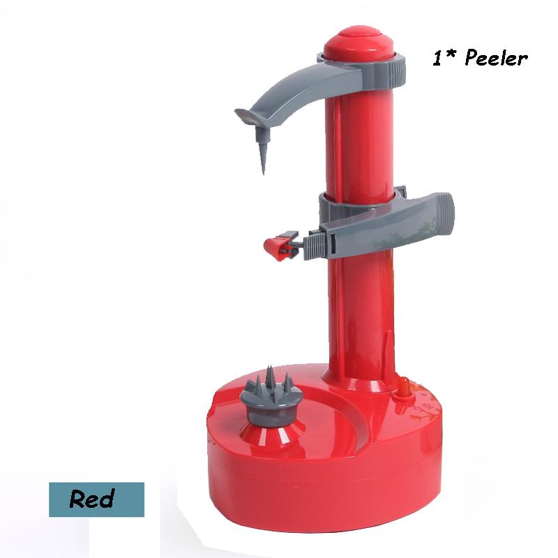 2024 Electric Spiral Fruit Vegetable Potato Apple Peeler Cutter Slicer Battery Operated with Charger Eu Plug Kitchen Tool Gadget