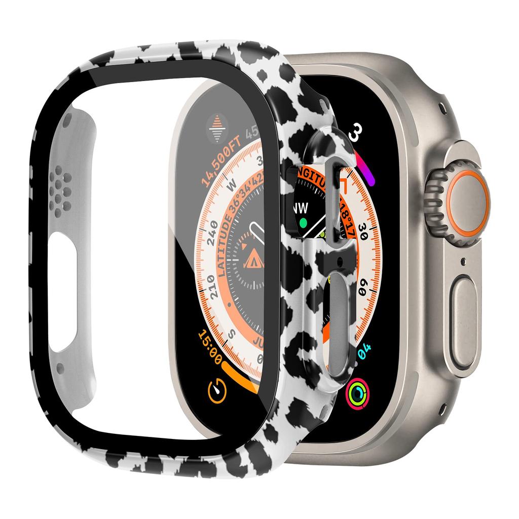 Glass+case For Apple Watch Ultra 2 3 49mm smartwatch PC Bumper+Screen Protector Tempered Cover iwatch series band Accessories