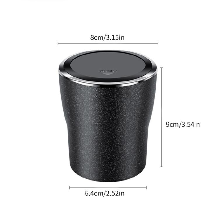 Auto-Becherhalter-Halterung Aschenbecher mit Deckel und LED Selbstlöschender Aschenbecher Flammhemmendes Futter Aschenbecher