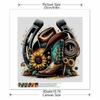 New Arrival 5D DIY Full Circle Diamond Painting "Mechanical Cowboy Gear" Embroidery Cross Stitch Home Decor Gift