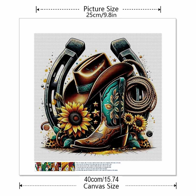 New Arrival 5D DIY Full Circle Diamond Painting "Mechanical Cowboy Gear" Embroidery Cross Stitch Home Decor Gift