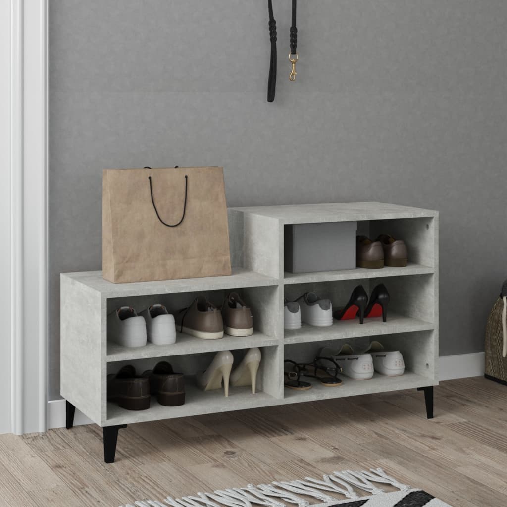 Vidaxl Szafka Na Buty, Szarość Betonu, 102X36X60 Cm