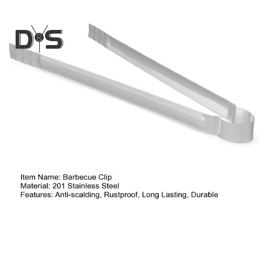 Barbecue Charcoal Tong Ergonomic Design Heat Resistant Multipurpose Metal Handle Grill Food Clip Cooking Tool