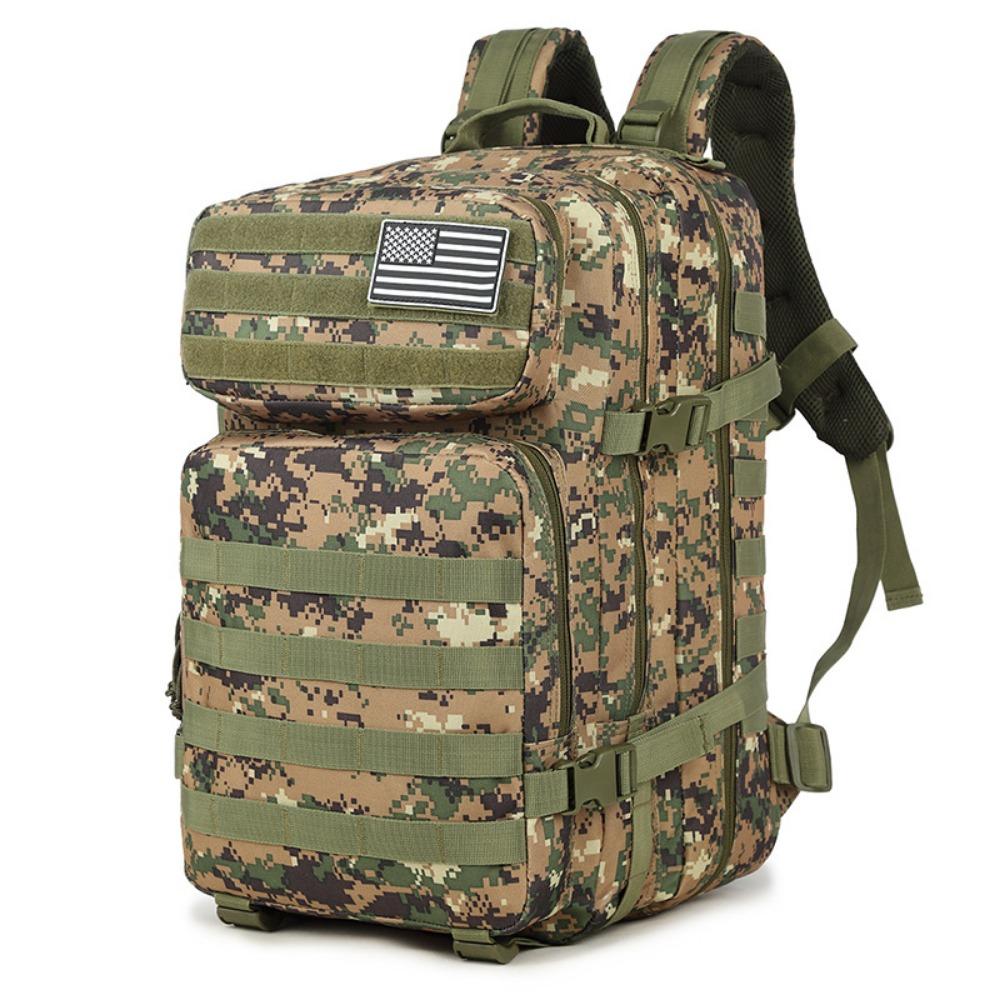 Large Capacity Backpack Mountaineering Sports Backpack Camouflage Backpack Camping Hiking Outdoor Mountaineering Bag