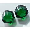 Unique Lab-Created Emerald Green Cube Cut 94.15 Ct CERTIFIED Loose Gemstone Pair 1S-833