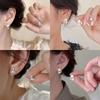 S925 Silver Needle Pearl Stud Earrings for Women