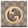 Gucci Blondie Metal Double G Logo Detachable Wrist Strap Gold Tone Accessories Canvas Handbag Wrist Bag Clutch Mini Men Ebony