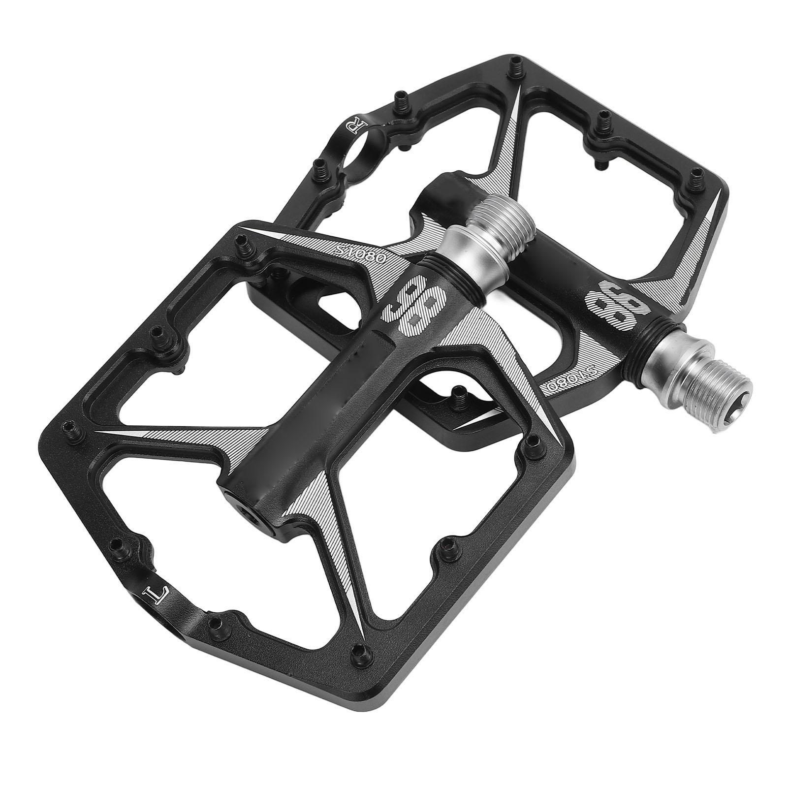 

Пара педалей для шоссейного велоспорта из алюминиевого сплава, легкие, противоскользящие, на 3 подшипниках, педали для велоспорта для