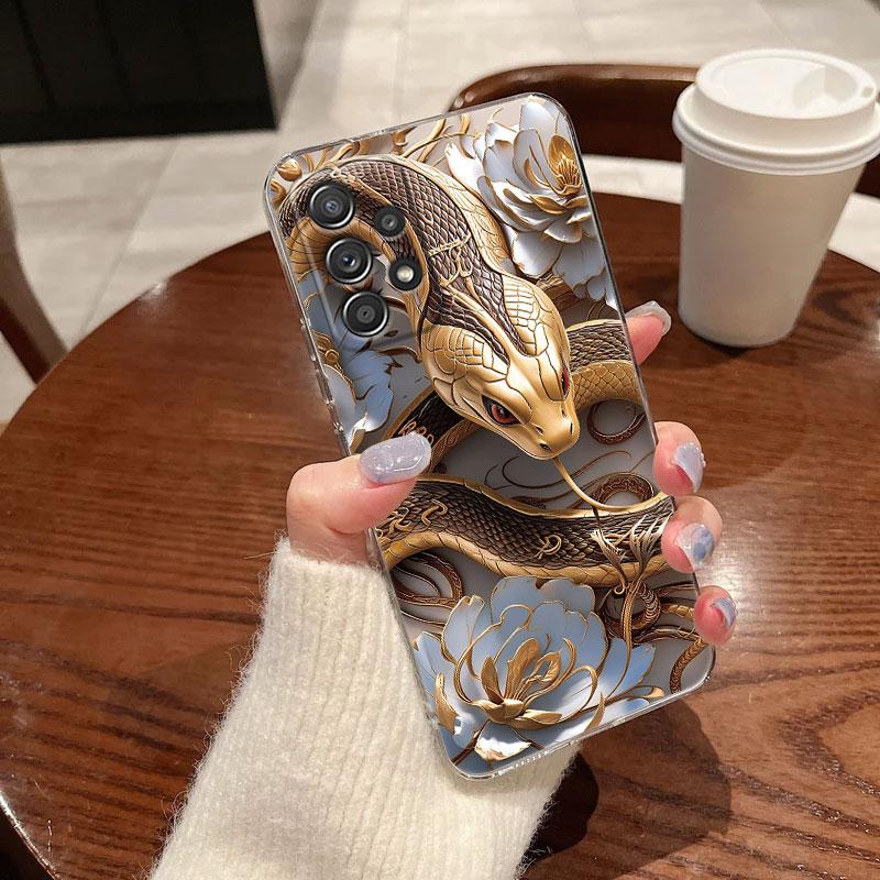 Snakes and Women Clear Soft Phone Case For Samsung Galaxy A56 A57 A37 A55 A54 A36 A35 A26 A25 A16 A17 A07 A52 A34 A73 A21s Cover