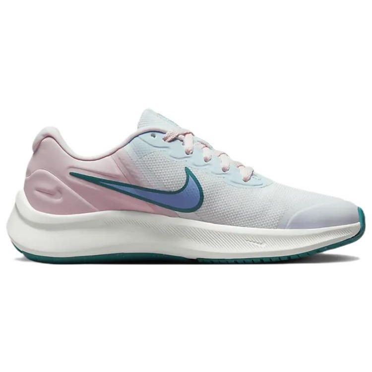 Nike Star Runner 3 GS Weiß Rosa Mineral Teal Kinder Sneaker Perlrosa Kobalt-Glück DA2776-102