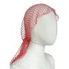 Visnet Hoed Glanzende Strass Steentjes Elastische Mesh Hoofdband met Geometrisch Patroon Zomer Strandfeest Nachtclub Rave Haaraccessoire