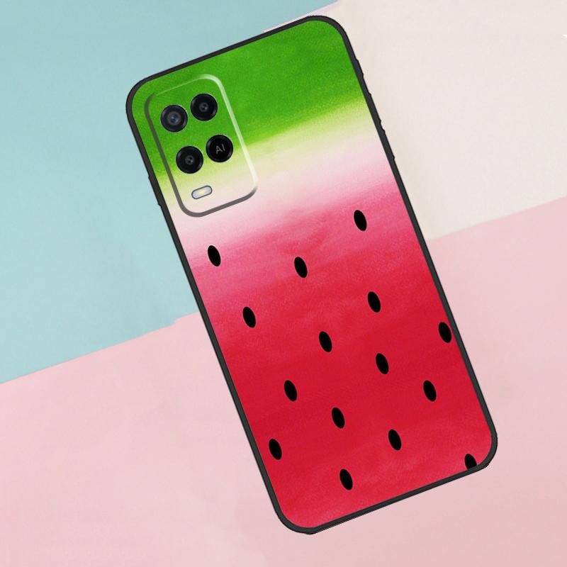 Cute Summer Fruit Watermelon For Oppo A18 A38 A78 A98 A96 A58 A17 A77 A80 A40 A60 A16 A76 A74 A94 A54 A15 A57S Phone Case