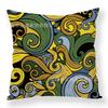 Art Flower Pillow Creative Car Sofa Cushion Digital Print Pillow Cover