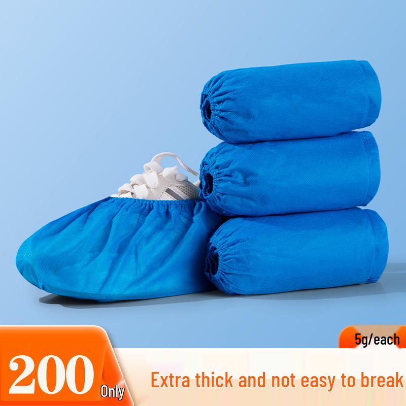 Children's Anti-slip Cartoon Shoe Covers: Thick, Non-woven, Disposable, Wear-resistant Indoor Foot Covers