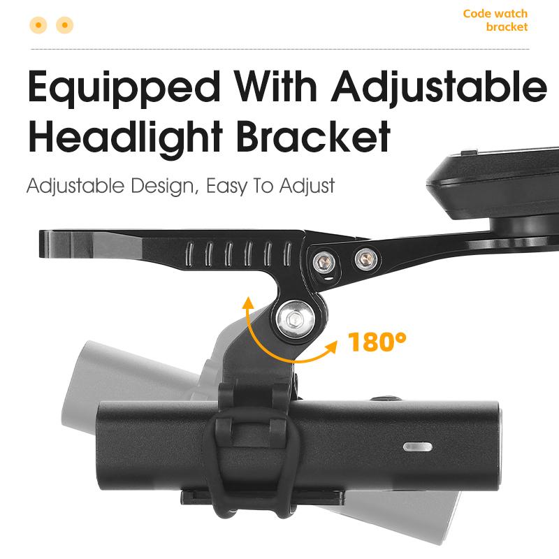 WEST BIKING Integrated Handlebar Garmin Support Speedometer Gopro Light Mount Road Bike Aero Bars Adapter For Wahoo XOSS Bryton