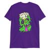 Will Slime For $ Purple Graphic T-shirt – Neon Cartoon Streetwear XL